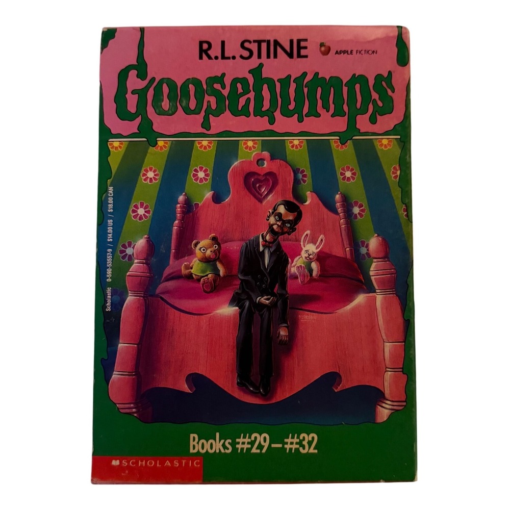 Vintage 90's Goosebumps Scholastic R.L Stine Original Book Box Set‎ #29 - #32